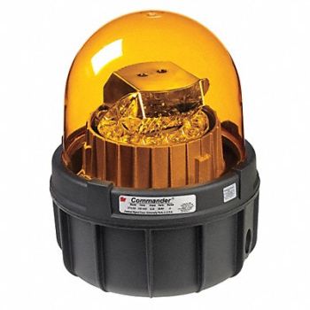 FEDERAL SIGNAL Warning Light LED Amber 120VAC, 48Z707