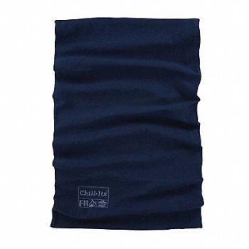 CHILL-ITS BY ERGODYNE Flame Resistant Neck Gaiter Navy, 48Z856