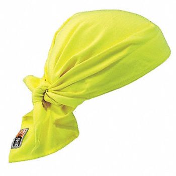 CHILL-ITS BY ERGODYNE Cooling Bandana Universal Lime, 48Z873