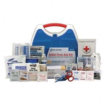 FIRST AID ONLY First Aid Kit 50 People Plastic 238 Comp, 48ZE46