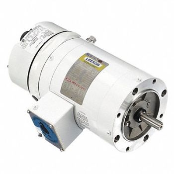 LEESON Motor 1/2 HP 1725 56C 208-230/460V, 48ZF17
