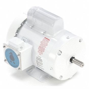 LEESON Washdown Motor 1 HP 1725 56 115/208-230V, 48ZF25
