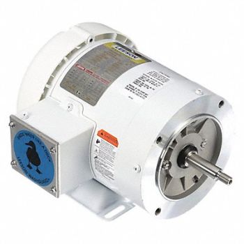 LEESON Motor 1 HP 3450 56J 208-230/460V, 48ZF58