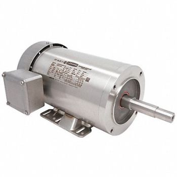 LEESON Washdown Motor 2 HP 1745 145JM 230/460V, 48ZF71