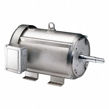 LEESON Washdown Motor 10 HP 1760 215JM 230/460V, 48ZF79