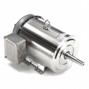 LEESON Washdown Motor 5 HP 3495 184JM 230/460V, 48ZF74