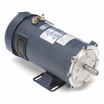LEESON DC Motor 1 HP 1800 rpm 24V DC 56C TEFC, 48ZG55