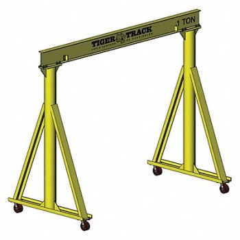 HARRINGTON Portable Gantry Crane 6000 lb Steel, 48ZH39