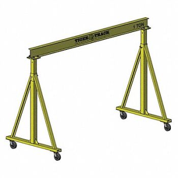 HARRINGTON Portable Gantry Crane 4000 lb Aluminum, 48ZH42