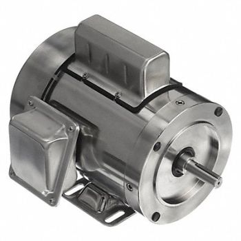 LEESON Washdown Motor 3/4 HP 1725 56C 115/230V, 48ZH47