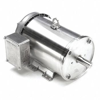 LEESON Washdown Motor 5 HP 1760 184TC 230/460V, 48ZH95