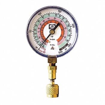 JB INDUSTRIES Test Gauge Blue For R-22 R-404A R-410A, 48ZJ77