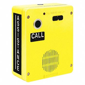 HUBBELL GAI-TRONICS Autodial Telephone Aluminum Help Button, 48ZR35