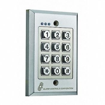 ALARM CONTROLS Access Control Keypad 4-3/4in H x 2in D, 48ZW62