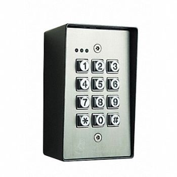 ALARM CONTROLS Access Control Keypad 4-7/8in H SS, 48ZW63