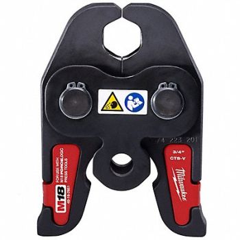 MILWAUKEE Press Jaw Copper SS 3/4 in Pipe, 53AY80