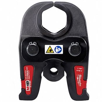 MILWAUKEE Press Jaw Copper SS 1 1/2 in Pipe, 53AY83