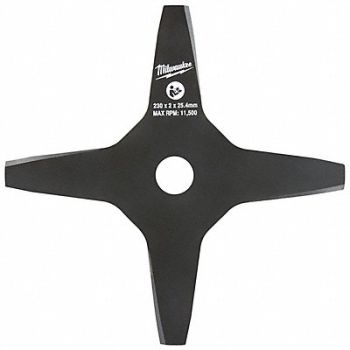 MILWAUKEE Brush Cutter Blade 9 Dia 9 L, 795CM6