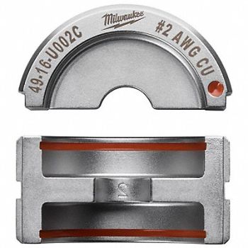 MILWAUKEE Crimping Die U Style 6 tons 2 AWG, 45FD92
