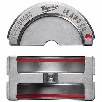 MILWAUKEE Crimping Die U Style 6 tons 8 AWG, 45FD89
