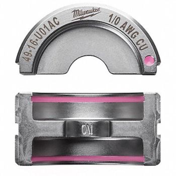 MILWAUKEE Crimping Die U Style 6 tons 1/0 AWG, 45FD94