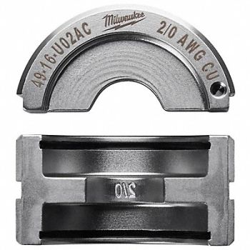 MILWAUKEE Crimping Die U Style 6 tons 2/0 AWG, 45FD95