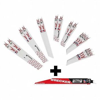 MILWAUKEE Sawzal blade Set 16PC NITRUS CARBIDE, 388TP8