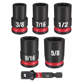 MILWAUKEE SAE Socket Set, 807VM1