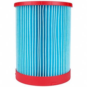 MILWAUKEE Vacuum Filter Material Paper 6 7/16 L, 793L54