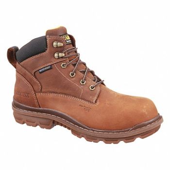 CAROLINA SHOE 6 Work Boot 10-1/2 D Brown Composite PR, 490N87