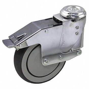 GRAINGER APPROVED Shock-Absorbing Bolt-Hole Caster 4, 490U73