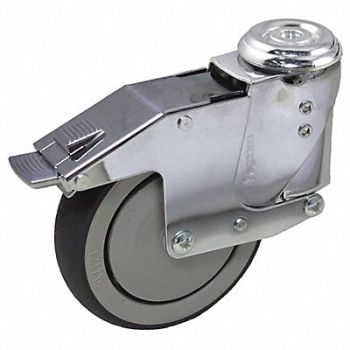 GRAINGER APPROVED Shock-Absorbing Bolt-Hole Caster 6, 490U75