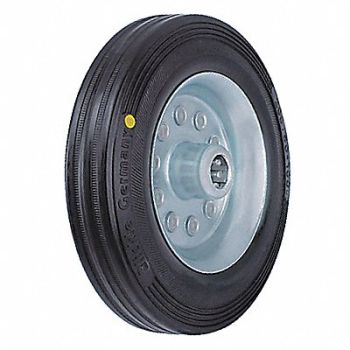 GRAINGER APPROVED Flat-Free Solid Rubber Wheel 3-7/8, 490V08