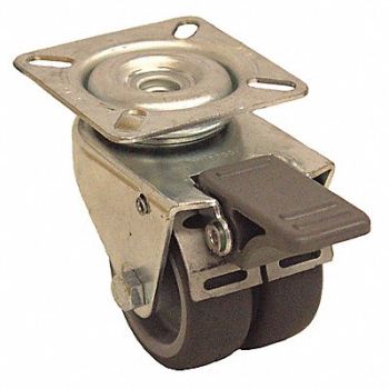 GRAINGER APPROVED Standard Plate Caster Swivel 175 lb., 490V30