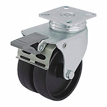 GRAINGER APPROVED Standard Plate Caster Swivel 220 lb., 490V35