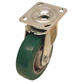 GRAINGER APPROVED Standard Plate Caster Swivel 1210 lb., 490V40