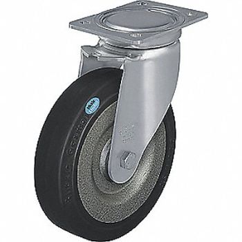 GRAINGER APPROVED Maintenance-Free Plate Caster Swivel, 490V45