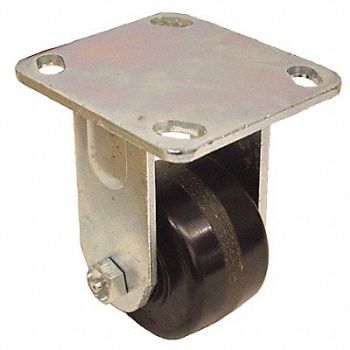 GRAINGER APPROVED Standard Plate Caster Rigid 700 lb., 490V74
