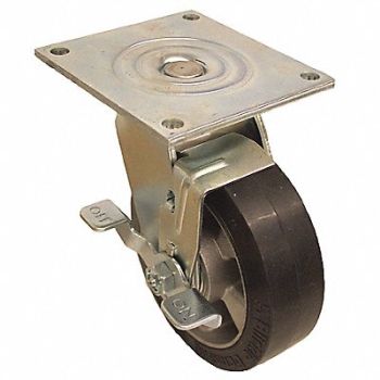 GRAINGER APPROVED Standard Plate Caster Swivel 880 lb., 490V84