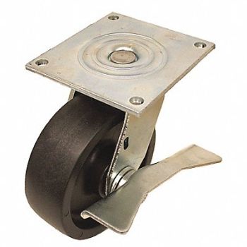 GRAINGER APPROVED Standard Plate Caster Swivel 700 lb., 490V93