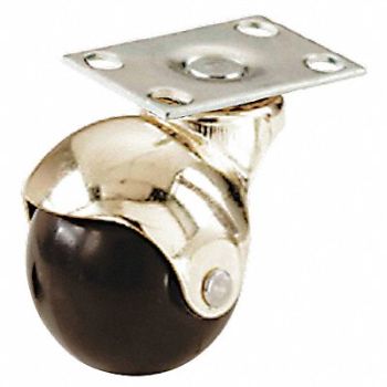 GRAINGER APPROVED Standard Plate Caster Swivel 80 lb., 490W21