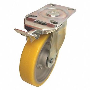 GRAINGER APPROVED Standard Plate Caster Swivel 2000 lb., 490W24