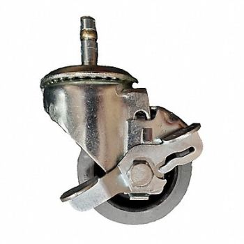 GRAINGER APPROVED Gen Purpose Friction-Ring Stem Caster, 490W35