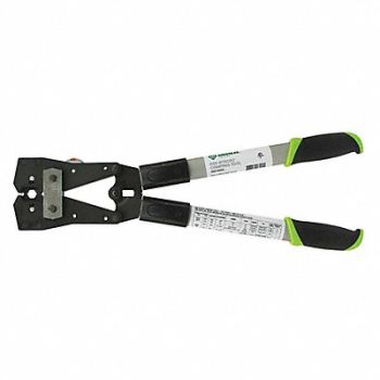GREENLEE Crimper Uninsulated 1 to 250 KCMIL Cap., 490Z05