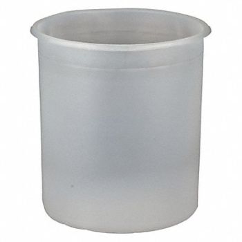 GRAINGER APPROVED Pail Liner Natural 5 gal HDPE PK100, 490Z08