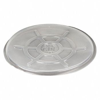 GRAINGER APPROVED Drum Cover Clear Polyethylene 55 gal, 490Z10