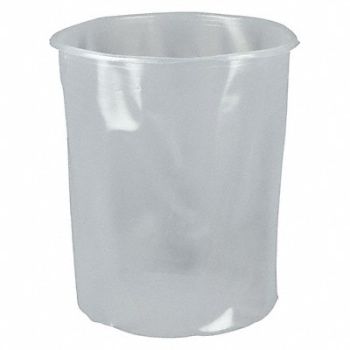GRAINGER APPROVED Pail Liner Natural 5 gal LDPE PK100, 490Z11