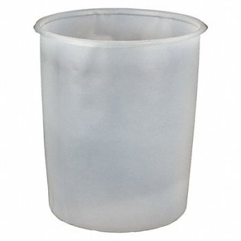 GRAINGER APPROVED Pail Liner Natural 5 gal HDPE PK100, 490Z12
