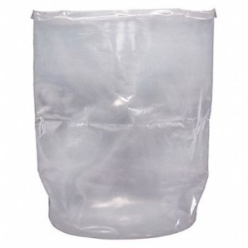 GRAINGER APPROVED Drum Liner Natural 55 gal LDPE PK20, 490Z13