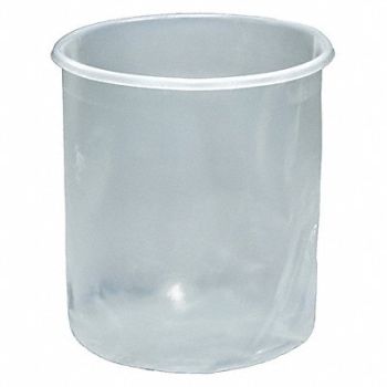 GRAINGER APPROVED Pail Liner Natural 5 gal LDPE PK100, 490Z14
